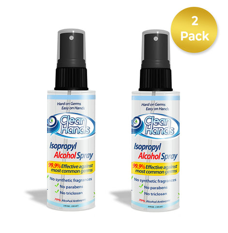 Clean Hands Sanitizer Spray - 2 Pack