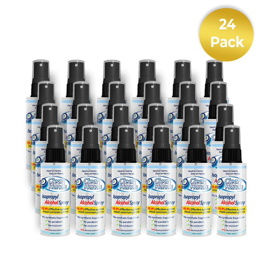 Clean Hands Sanitizer Spray - 24 Pack