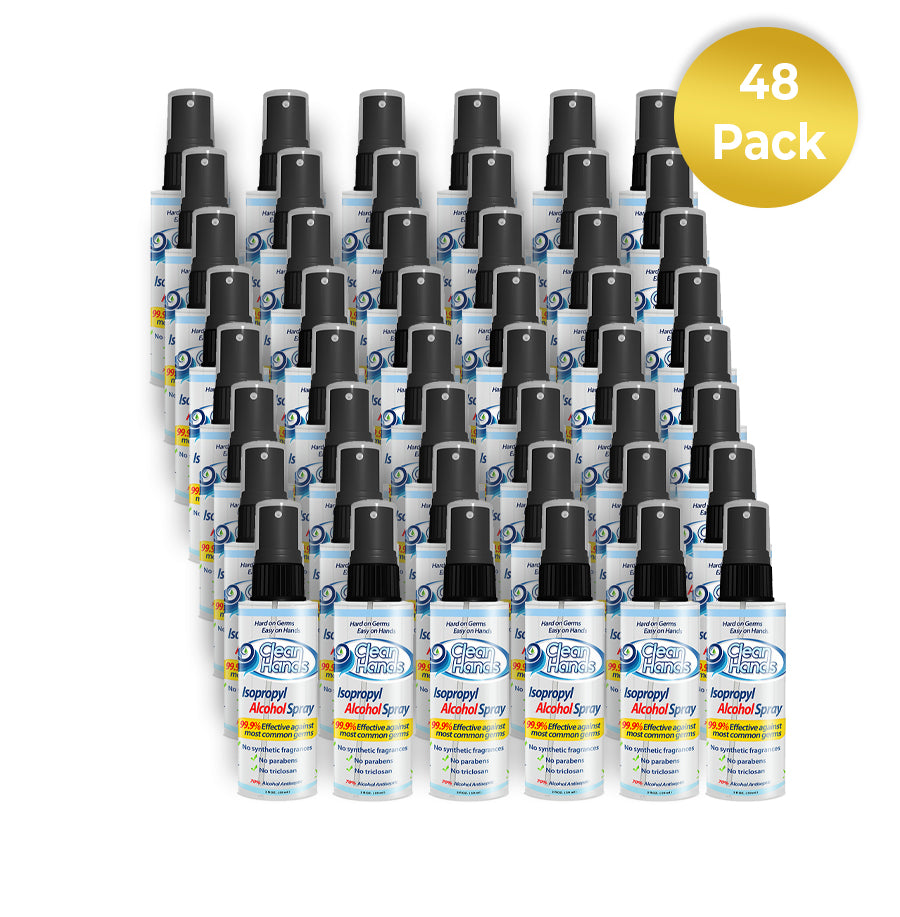 Clean Hands Sanitizer Spray - 48 Pack